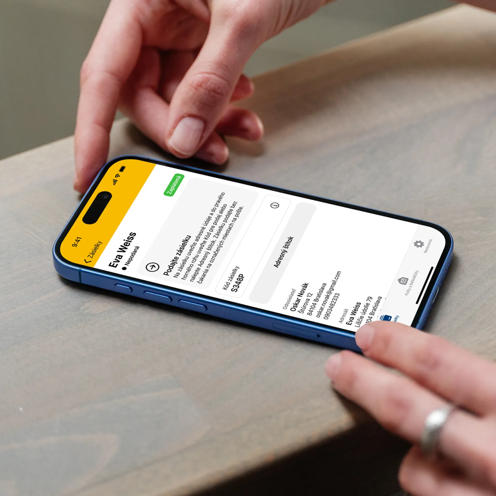 Simplify the experience of sending parcels with Slovenská pošta mobile app